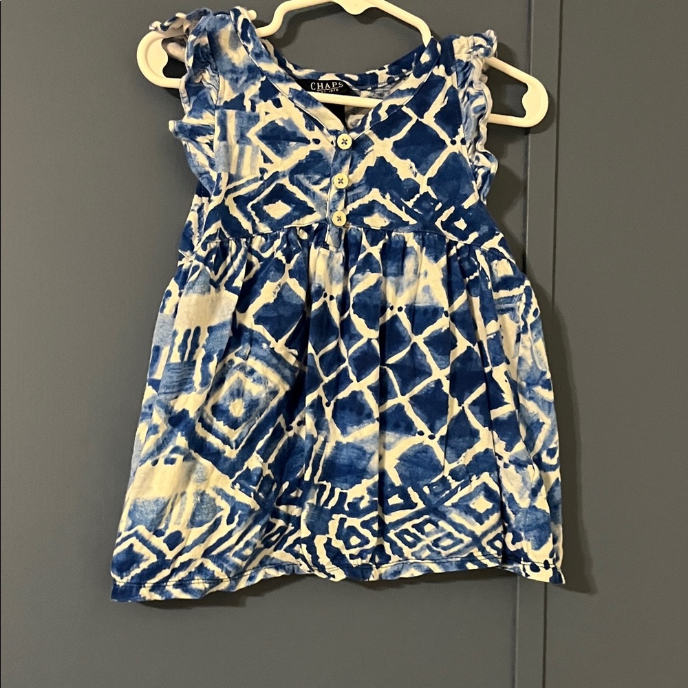 Chaps Blue and White Kids shirt